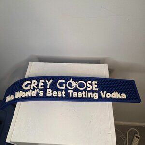 Grey Goose Vodka Blue Rubber Bar Mat 20"